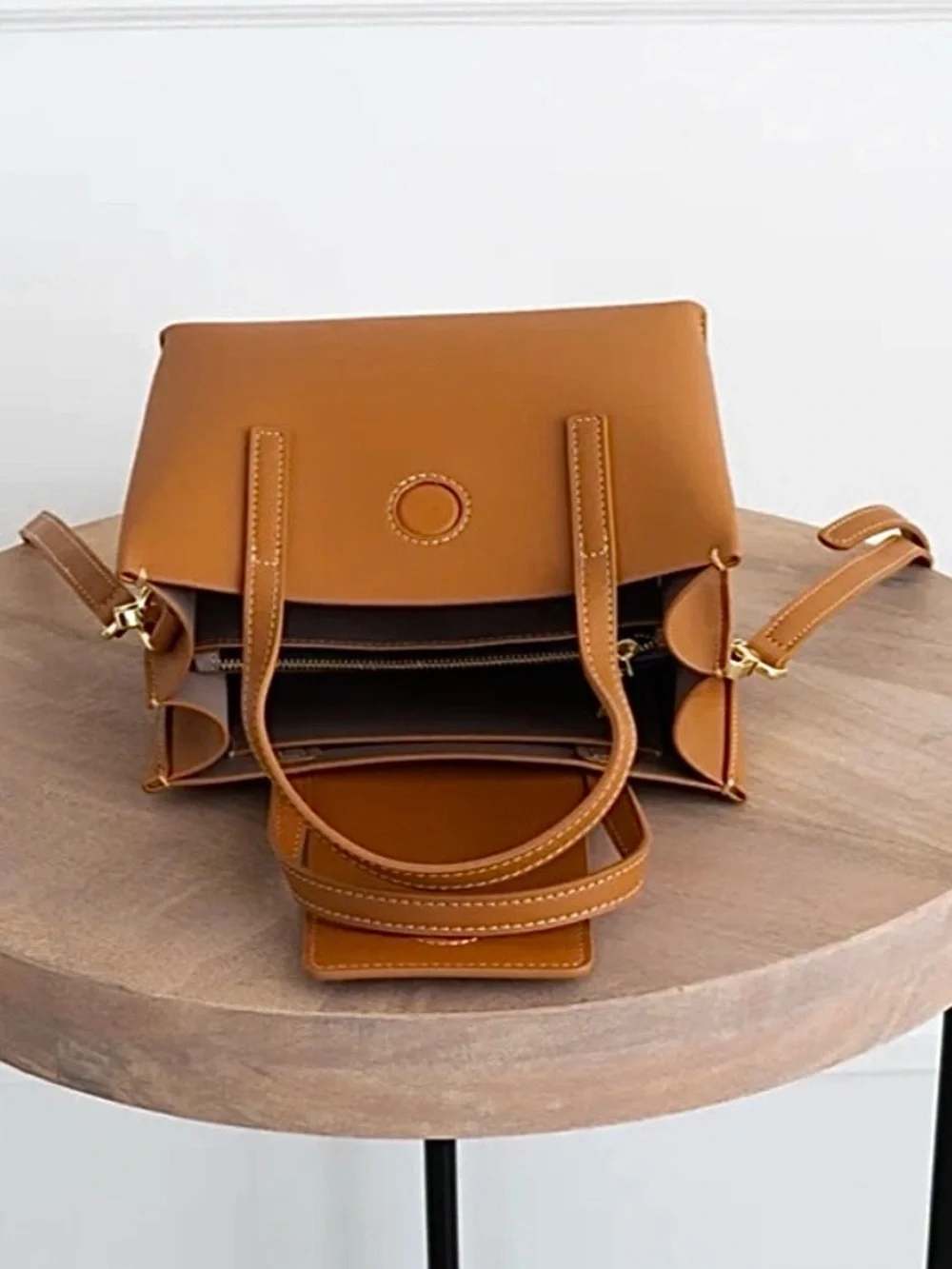 New AALLYN  Stella Mini Leather Satchel with crossbody and shoulder straps